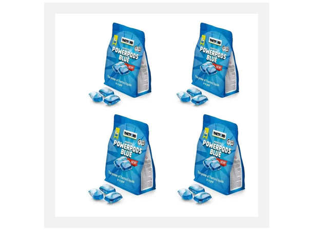 Sesongpakke med Powerpods blue Hele 80 toaletttømminger for sesongen 